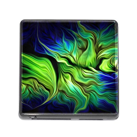 Fractal Art Pattern Abstract Fantasy Digital Memory Card Reader (Square 5 Slot) from ArtsNow.com Front