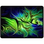 Fractal Art Pattern Abstract Fantasy Digital One Side Fleece Blanket (Large)