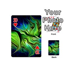 Fractal Art Pattern Abstract Fantasy Digital Playing Cards 54 Designs (Mini) from ArtsNow.com Front - Heart10