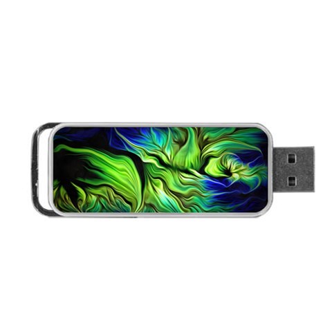 Fractal Art Pattern Abstract Fantasy Digital Portable USB Flash (Two Sides) from ArtsNow.com Back