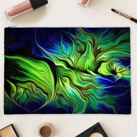 Fractal Art Pattern Abstract Fantasy Digital Cosmetic Bag (XXL) from ArtsNow.com Front