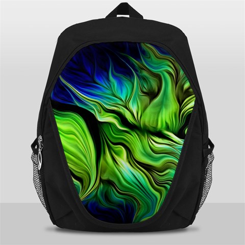 Fractal Art Pattern Abstract Fantasy Digital Backpack Bag from ArtsNow.com Front