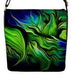 Fractal Art Pattern Abstract Fantasy Digital Flap Closure Messenger Bag (S)