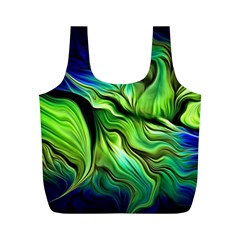 Fractal Art Pattern Abstract Fantasy Digital Full Print Recycle Bag (M) from ArtsNow.com Front