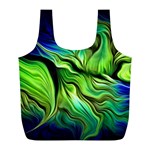 Fractal Art Pattern Abstract Fantasy Digital Full Print Recycle Bag (L)