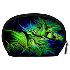 Fractal Art Pattern Abstract Fantasy Digital Accessory Pouch (Large) from ArtsNow.com Back