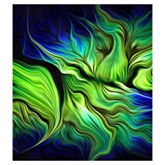 Fractal Art Pattern Abstract Fantasy Digital Drawstring Pouch (Medium) from ArtsNow.com Back