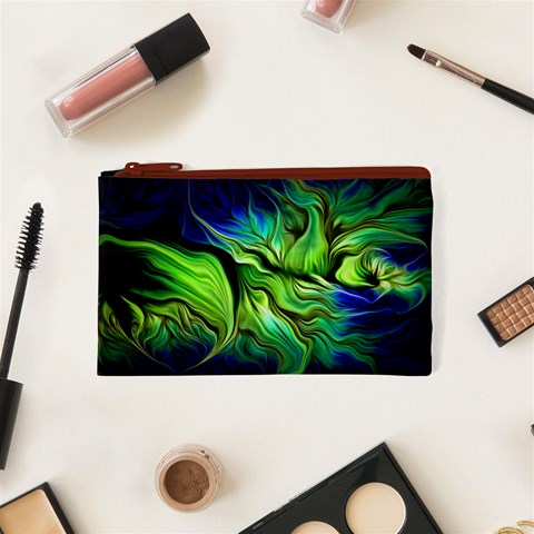 Fractal Art Pattern Abstract Fantasy Digital Cosmetic Bag (XS) from ArtsNow.com Front