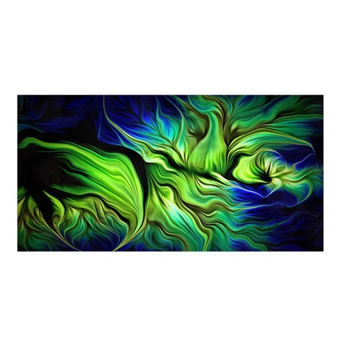 Fractal Art Pattern Abstract Fantasy Digital Satin Shawl 45  x 80  from ArtsNow.com Front