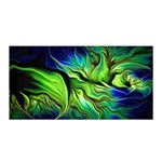 Fractal Art Pattern Abstract Fantasy Digital Satin Wrap 35  x 70 