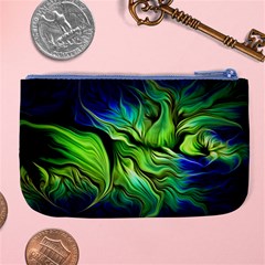 Fractal Art Pattern Abstract Fantasy Digital Large Coin Purse from ArtsNow.com Back