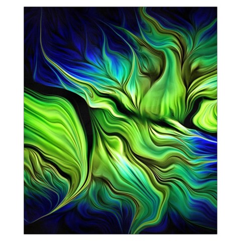 Fractal Art Pattern Abstract Fantasy Digital Drawstring Pouch (XS) from ArtsNow.com Front