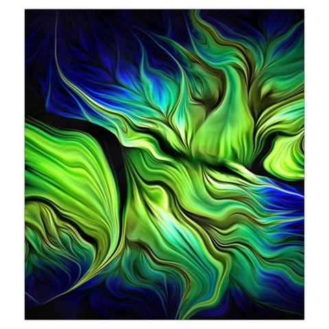 Fractal Art Pattern Abstract Fantasy Digital Drawstring Pouch (2XL) from ArtsNow.com Front