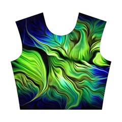 Fractal Art Pattern Abstract Fantasy Digital Cotton Crop Top from ArtsNow.com Front