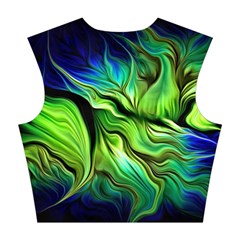 Fractal Art Pattern Abstract Fantasy Digital Cotton Crop Top from ArtsNow.com Back