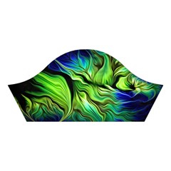 Fractal Art Pattern Abstract Fantasy Digital Cotton Crop Top from ArtsNow.com Left Sleeve