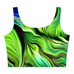 Fractal Art Pattern Abstract Fantasy Digital Midi Sleeveless Dress from ArtsNow.com Top Back