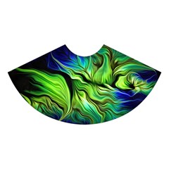 Fractal Art Pattern Abstract Fantasy Digital Midi Sleeveless Dress from ArtsNow.com Skirt Front