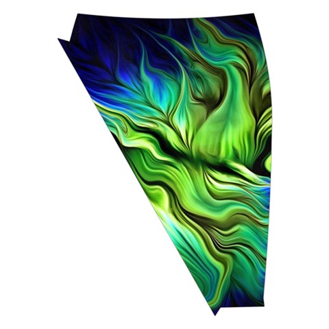 Fractal Art Pattern Abstract Fantasy Digital Midi Wrap Pencil Skirt from ArtsNow.com Front Left