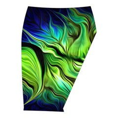 Fractal Art Pattern Abstract Fantasy Digital Midi Wrap Pencil Skirt from ArtsNow.com  Front Right 