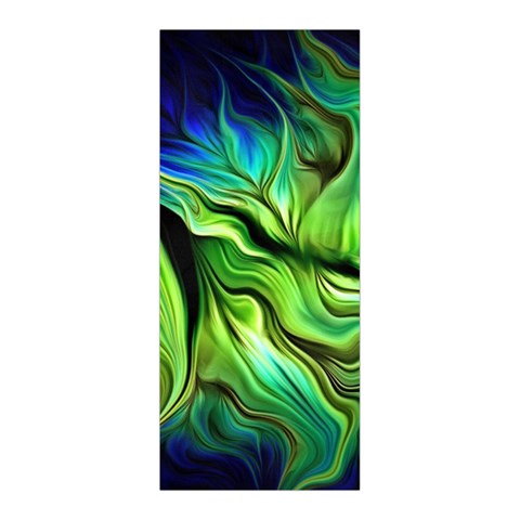 Fractal Art Pattern Abstract Fantasy Digital Pleated Skirt from ArtsNow.com Back Pleats
