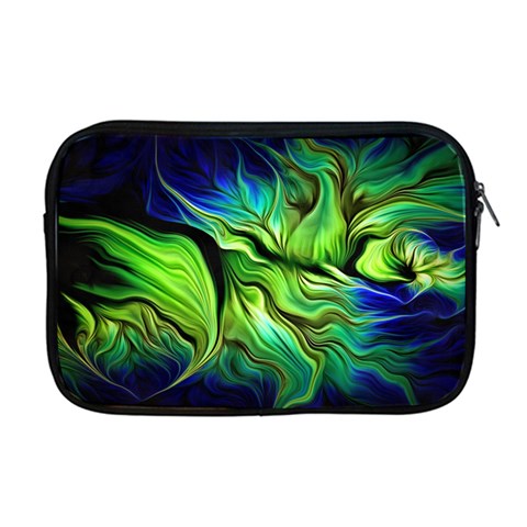 Fractal Art Pattern Abstract Fantasy Digital Apple MacBook Pro 17  Zipper Case from ArtsNow.com Front
