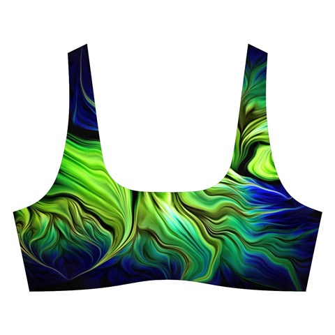 Fractal Art Pattern Abstract Fantasy Digital Cross Back Hipster Bikini Set from ArtsNow.com Front