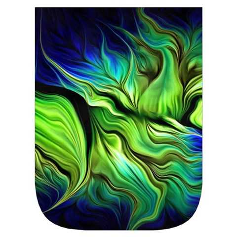 Fractal Art Pattern Abstract Fantasy Digital Waist Pouch (Small) from ArtsNow.com Front Pocket