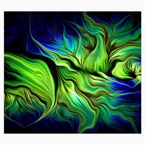 Fractal Art Pattern Abstract Fantasy Digital Roll Up Canvas Pencil Holder (S) from ArtsNow.com Front