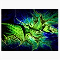 Fractal Art Pattern Abstract Fantasy Digital Roll Up Canvas Pencil Holder (L) from ArtsNow.com Front