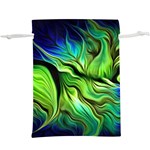 Fractal Art Pattern Abstract Fantasy Digital Lightweight Drawstring Pouch (XL)