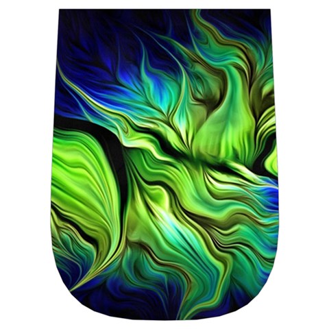 Fractal Art Pattern Abstract Fantasy Digital Wristlet Pouch Bag (Small) from ArtsNow.com Left Side