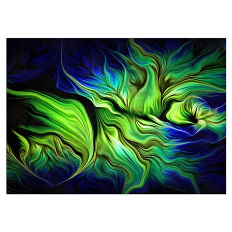 Fractal Art Pattern Abstract Fantasy Digital Wristlet Pouch Bag (Small) from ArtsNow.com Belt Loop