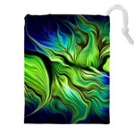 Fractal Art Pattern Abstract Fantasy Digital Drawstring Pouch (4XL)