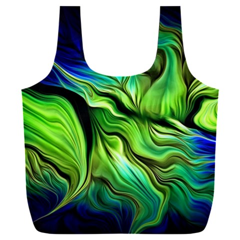 Fractal Art Pattern Abstract Fantasy Digital Full Print Recycle Bag (XXL) from ArtsNow.com Front