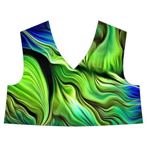 Fractal Art Pattern Abstract Fantasy Digital Kids  Midi Sailor Dress from ArtsNow.com Front Top