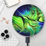 Fractal Art Pattern Abstract Fantasy Digital Wireless Fast Charger(White)