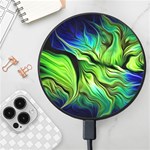 Fractal Art Pattern Abstract Fantasy Digital Wireless Fast Charger(Black)