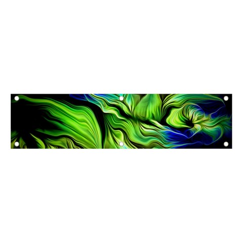Fractal Art Pattern Abstract Fantasy Digital Banner and Sign 4  x 1  from ArtsNow.com Front