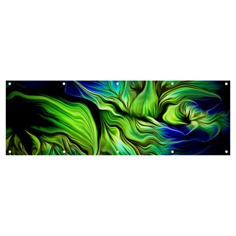 Fractal Art Pattern Abstract Fantasy Digital Banner and Sign 12  x 4  from ArtsNow.com Front