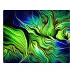 Fractal Art Pattern Abstract Fantasy Digital One Side Premium Plush Fleece Blanket (Large)