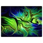 Fractal Art Pattern Abstract Fantasy Digital One Side Premium Plush Fleece Blanket (Extra Small)