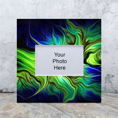 Fractal Art Pattern Abstract Fantasy Digital White Box Photo Frame 4  x 6  from ArtsNow.com Front