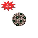 Floral Flower Spring Rose Watercolor Wreath 1  Mini Buttons (10 pack) 