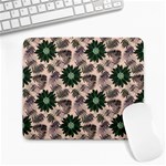 Floral Flower Spring Rose Watercolor Wreath Large Mousepad