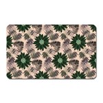 Floral Flower Spring Rose Watercolor Wreath Magnet (Rectangular)
