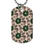 Floral Flower Spring Rose Watercolor Wreath Dog Tag (One Side)