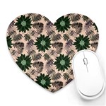 Floral Flower Spring Rose Watercolor Wreath Heart Mousepad