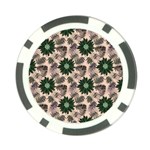 Floral Flower Spring Rose Watercolor Wreath Poker Chip Card Guard