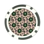 Floral Flower Spring Rose Watercolor Wreath Poker Chip Card Guard (10 pack)